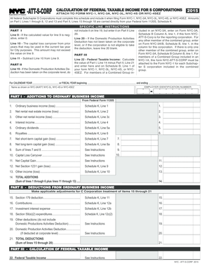  Nyc Att S Corp  Form 2015