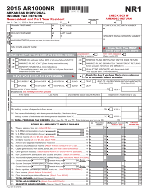 Ar1000nr Form