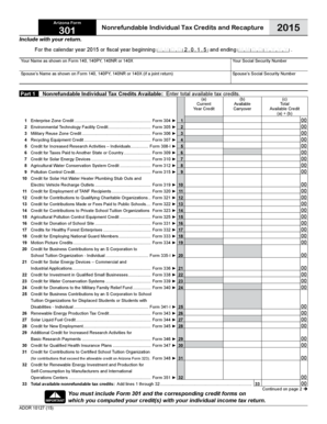 AZ Form 301 Azdor