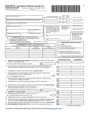 NEW MEXICO PERSONAL INCOME TAX  Form