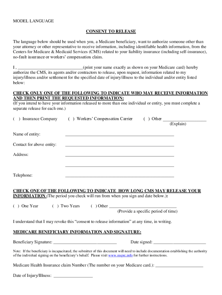Consent Release  Form