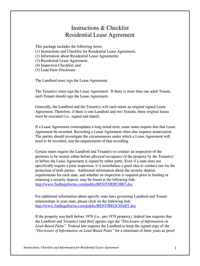 Lease Lead Paint  Form