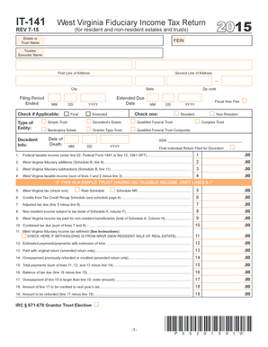  it 141  Form 2015