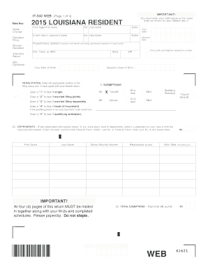 Get and Sign Louisiana State it 540 Form Online 2019