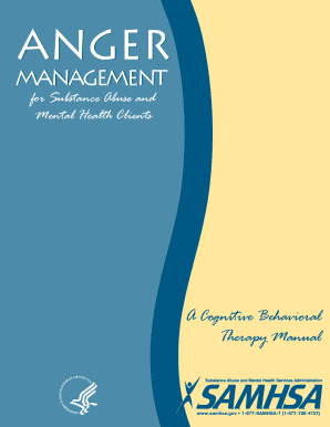 Samhsa Anger Management Certificate of Completion  Form