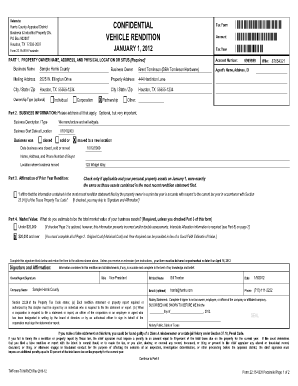 PDF Txhar Veh  Form