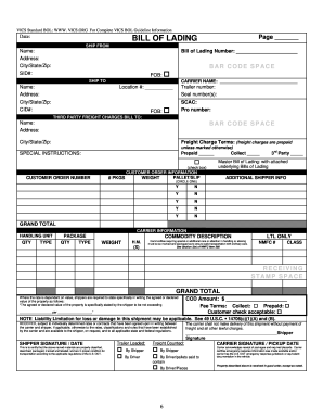 Blank Bol Form - Fill Out and Sign Printable PDF Template | signNow