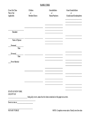 Family Tree Affidavit Format PDF