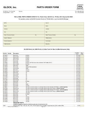 Glock 19 Parts Diagram PDF  Form
