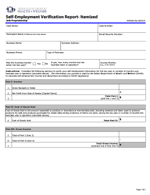 Employment Verification Report  Form