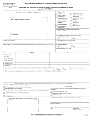 Form 59 Sf Fillable