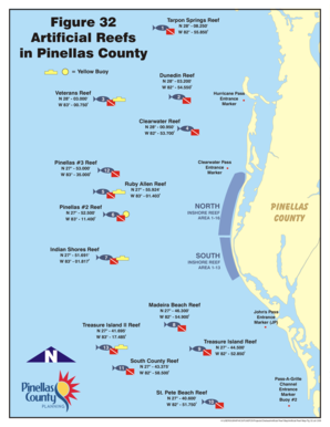 Pinellas County Reef Map  Form