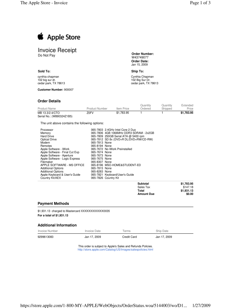 iPhone Bill PDF Form Fill Out and Sign Printable PDF Template signNow