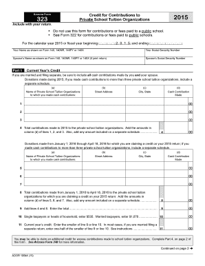 Fillable Arizona Form 323