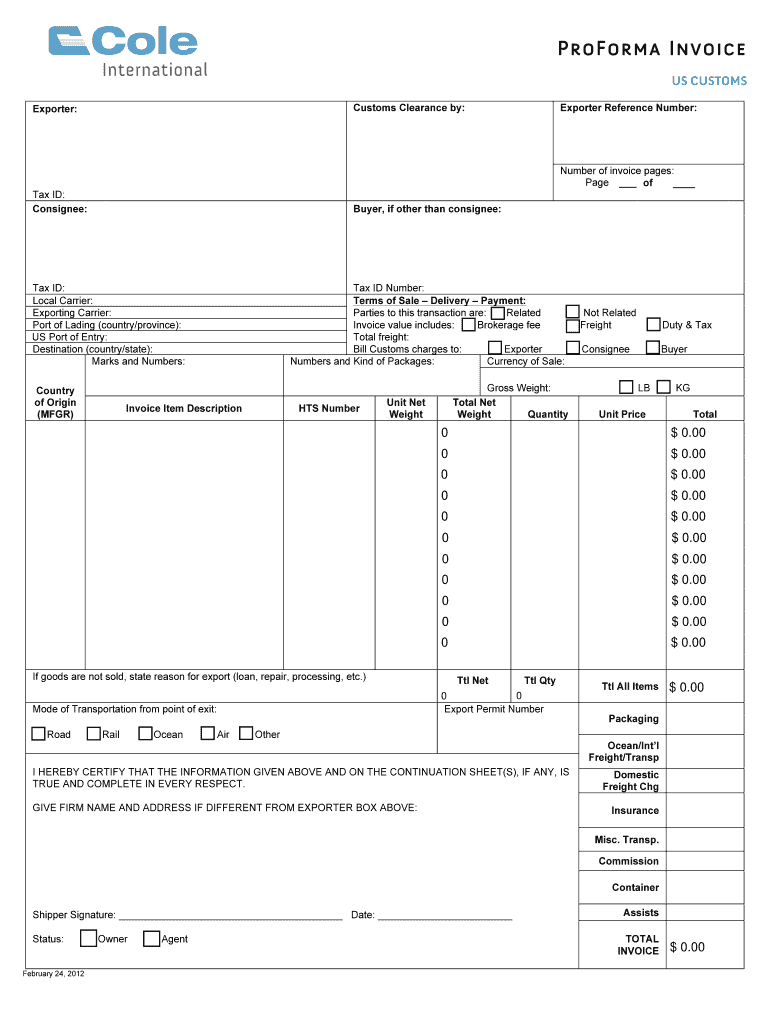 Proforma Invoicepdffillercom