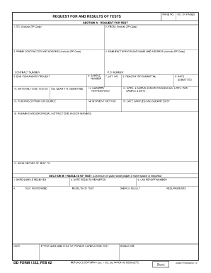 Dd Form 1222