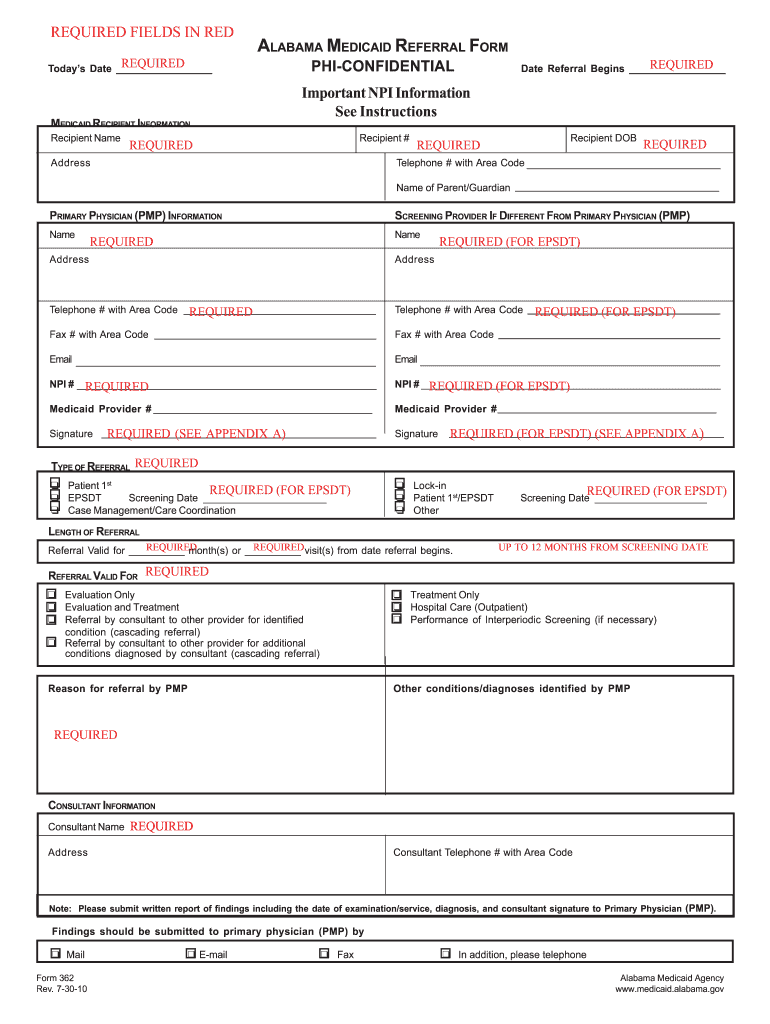 Medicaid Referral Form