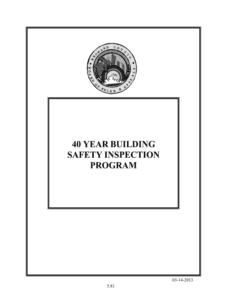 Get and Sign 40 Year Building 2013-2022 Form