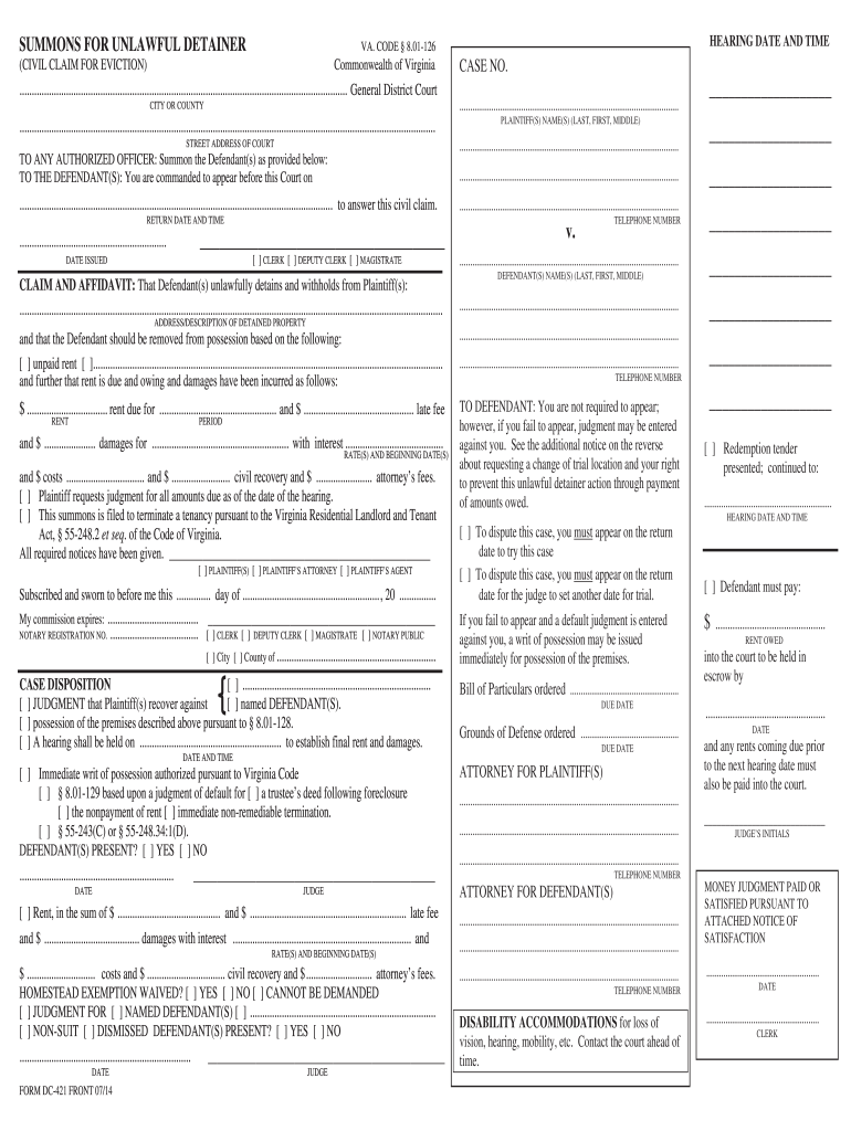  Unlawful Form 2012