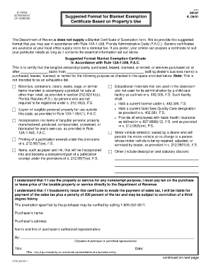  Certificate of Exemption Form 2017