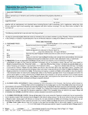 Florida Vacant Land Contract  Form