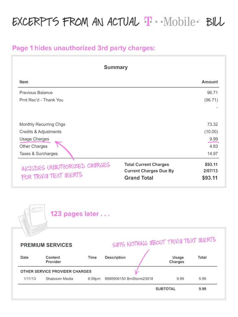 Get and Sign Tmobile Bill Pay  Form