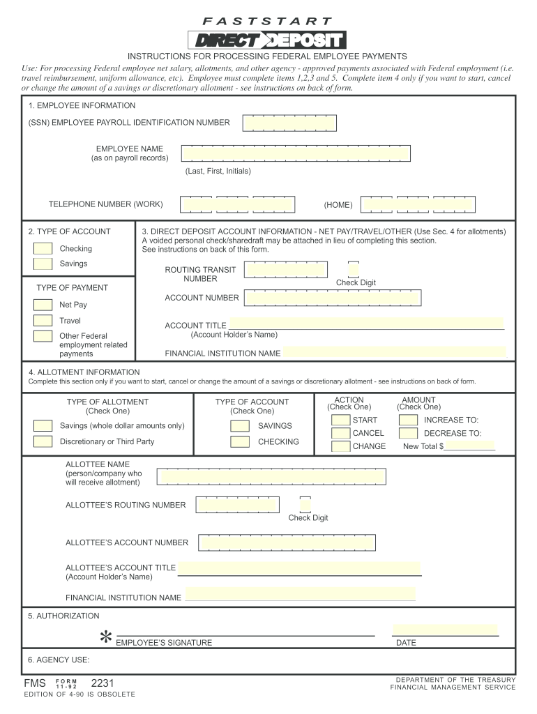 Fms 2231  Form