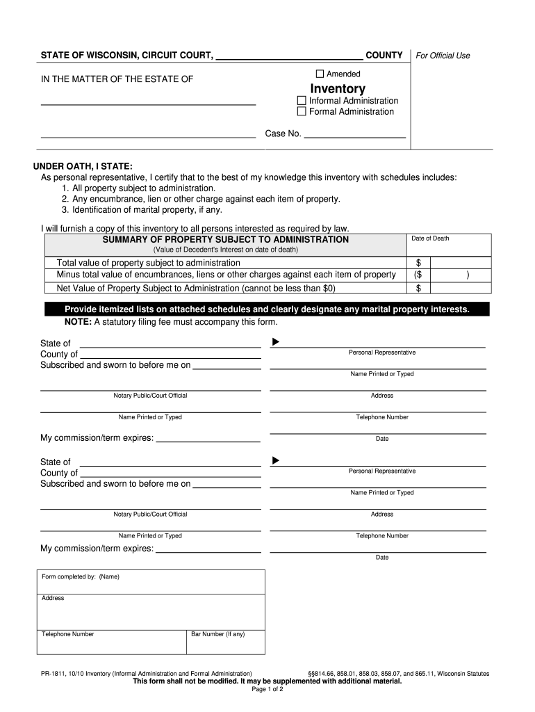 Pr1811 Form 2010