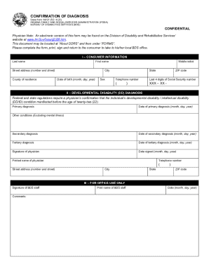 State of Illinois for for Conformation of Diagnosis