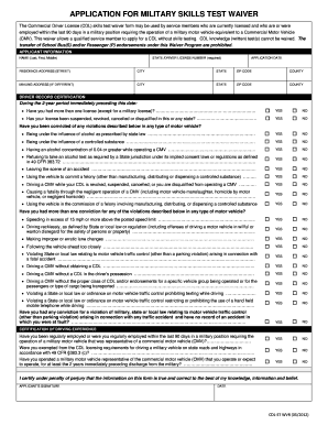 Cdlwvr Military Waiver  Form