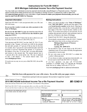 Michigan Individual Income Tax Return MI 1040  Form