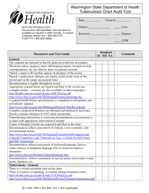 Chart Audit Tool Chart Audit Doh Wa  Form