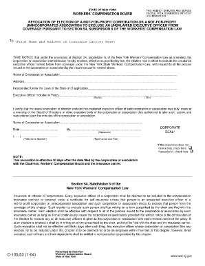 Ny Revocation Corporation Unincorporated  Form