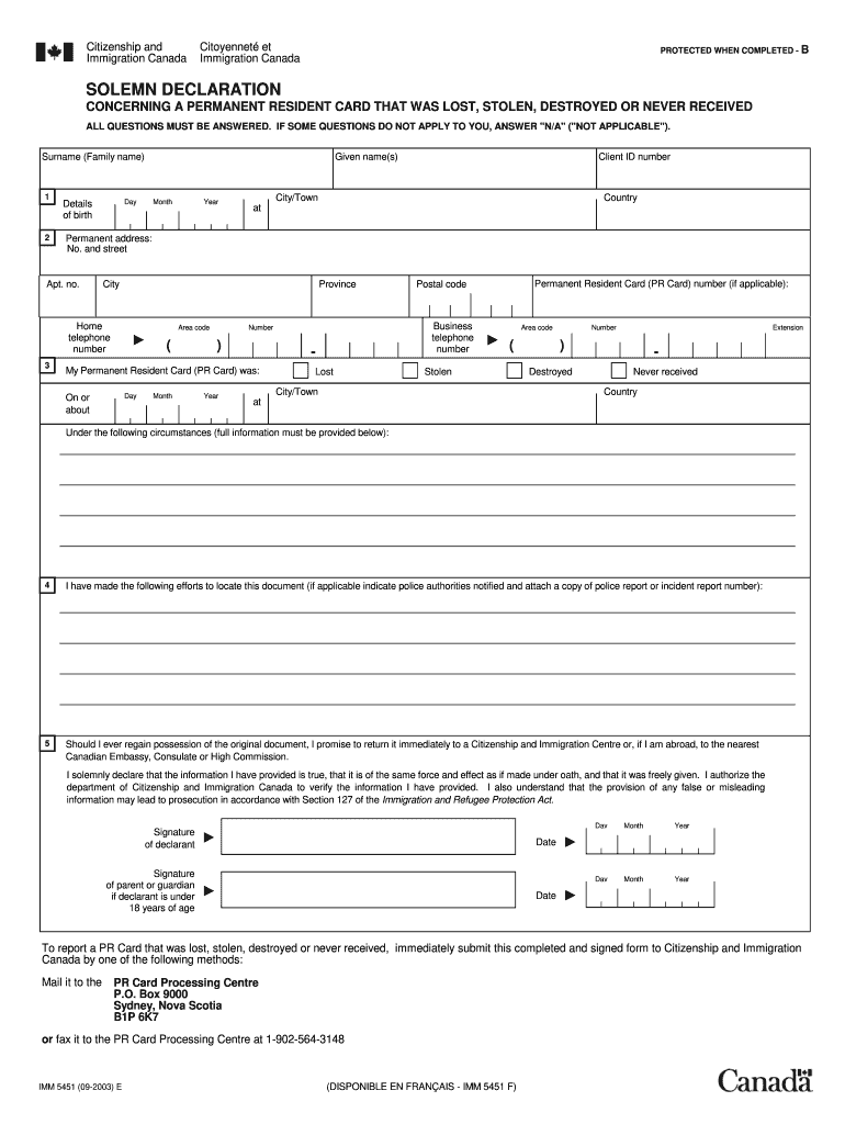 Imm 5451  Form