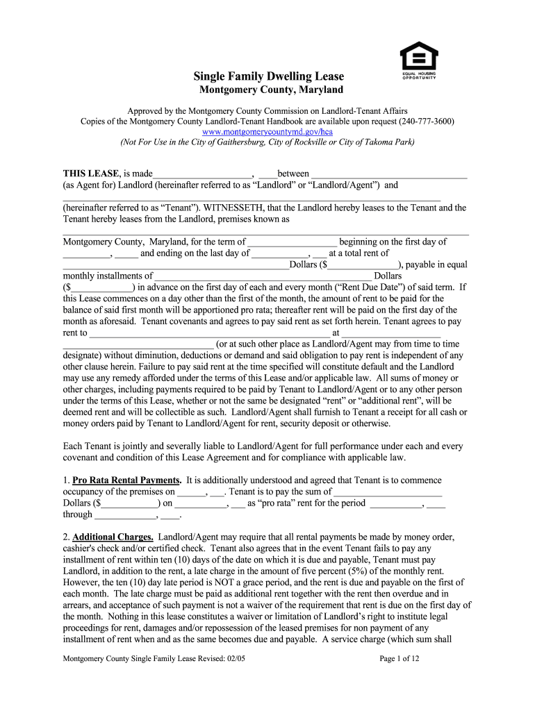  Lease Maryland Form 2017