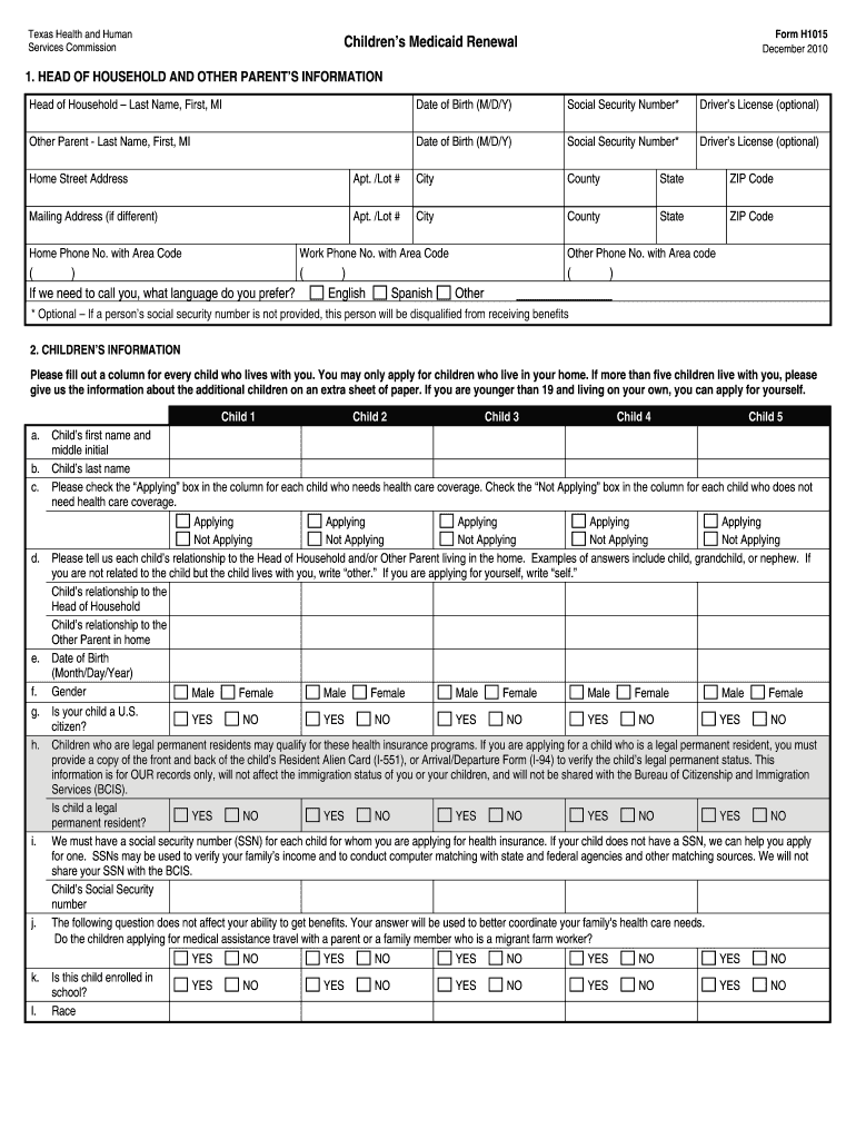 Fillable Texas Renewal Fill  Form