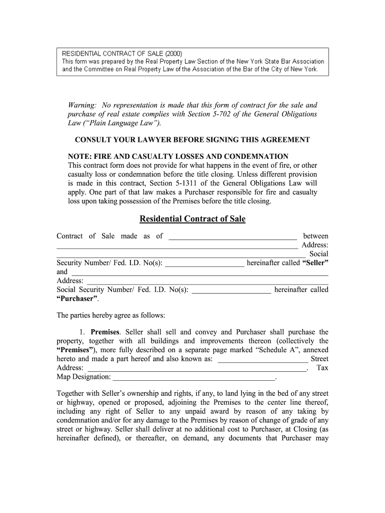  Home Sales Contracts Form 2000-2024