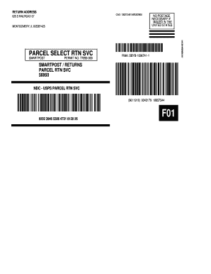 FedEx Shipping Label  Form