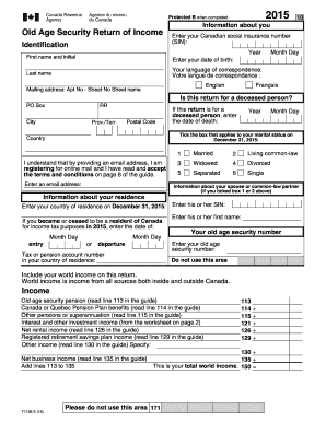  Old Age Security Return of Income Form 2015