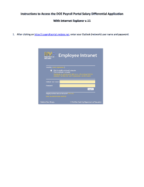 Doe Payroll Portal  Form
