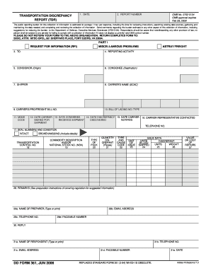 Dd Form 361