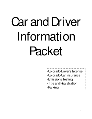 Colorado Auto Bill of Sale Jefferson County  Form