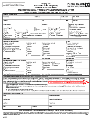 Std Report Form