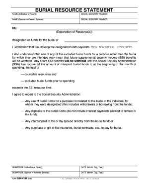 Ssa 4169  Form