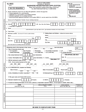 Business Registration Application Form