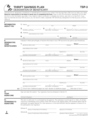 Tsp 3 Form