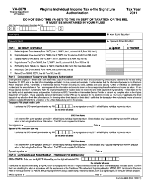 Va Form 8879