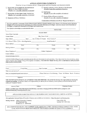 Application for Parole  Form