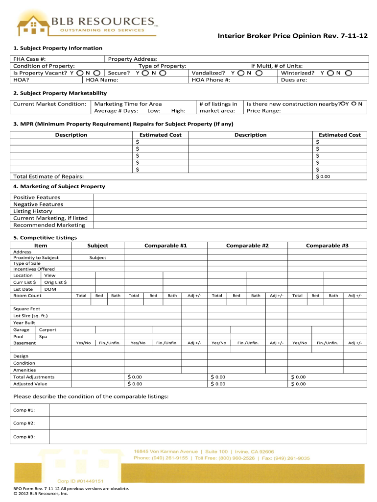  Bpo Forms Download 2012-2024