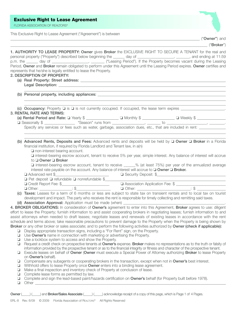 Florida Real Estate Contract  Form